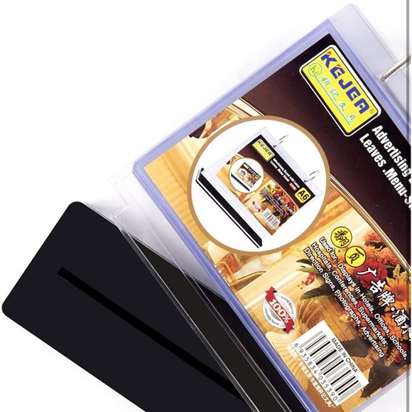 NWT Multi-Page Flip Display Card Stand Detachable Label Business Menu Folder - Picture 8 of 8
